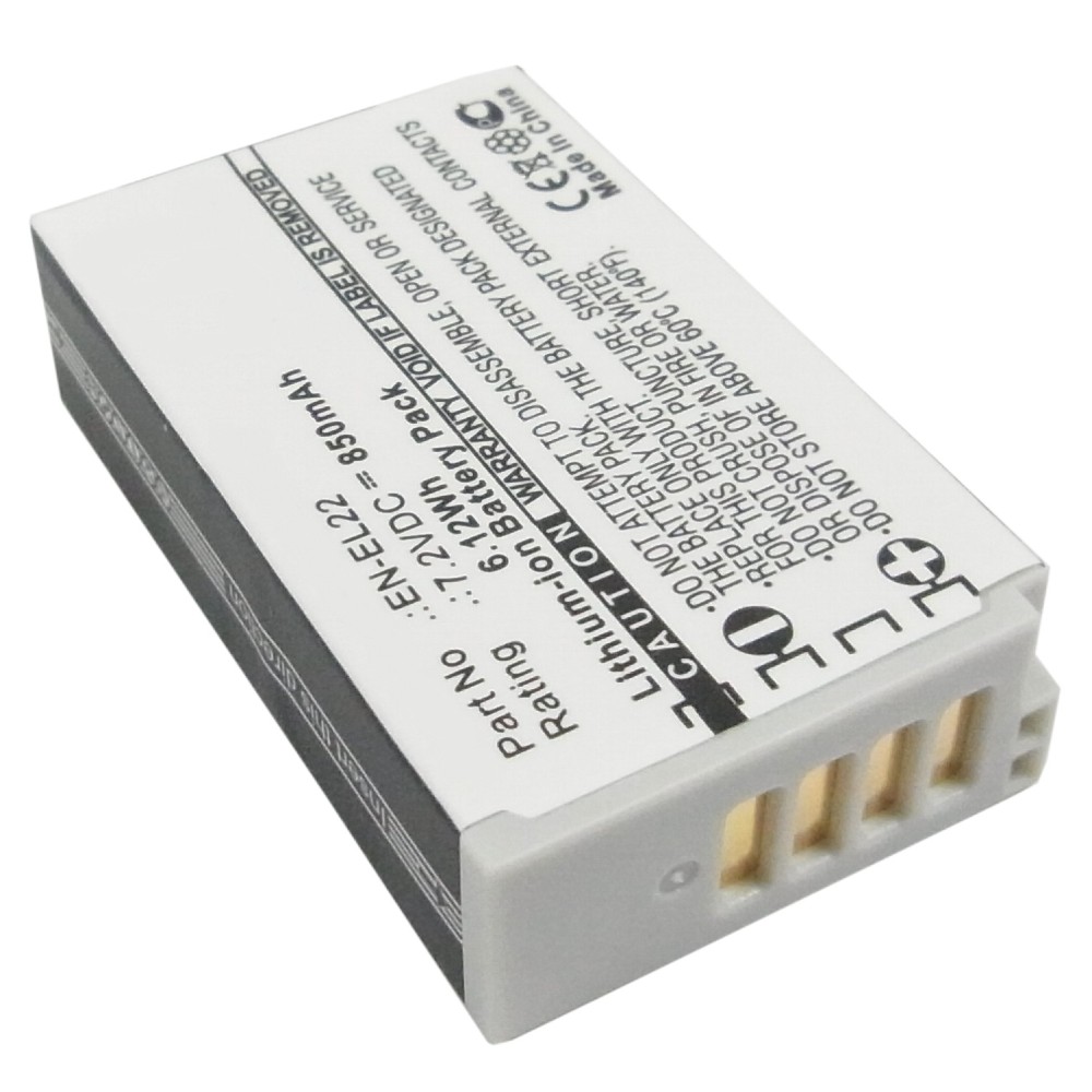 Synergy Digital Camera Battery, Compatible with NIKON 1 J4, 1 S2 Camera Battery (7.2, Li-ion, 850mAh)