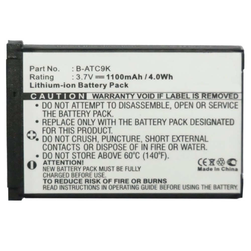 Synergy Digital Camera Battery, Compatible with Oregon Scientific ATC9k, ATC9k Action Camera Camera Battery (3.7V, Li-ion, 1100mAh)