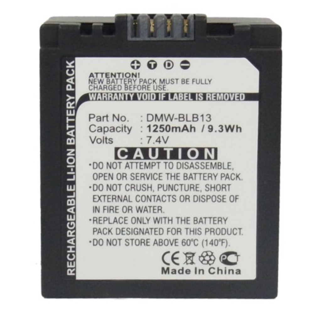 Synergy Digital Camera Battery, Compatible with Panasonic Lumix DMC-G1 Camera Battery (7.4, Li-ion, 1250mAh)