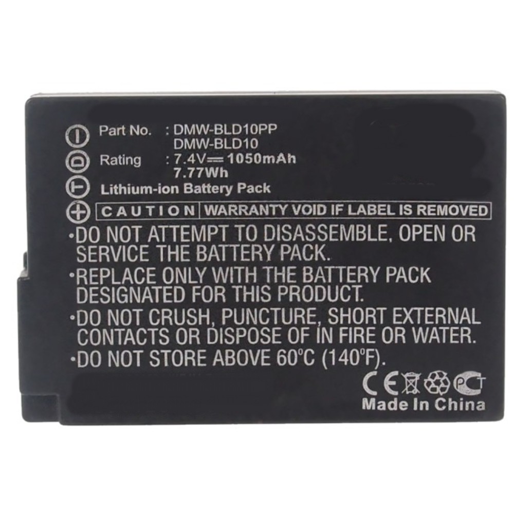 Synergy Digital Camera Battery, Compatible with Panasonic Lumix DMC-G3 Camera Battery (7.4, Li-ion, 1050mAh)