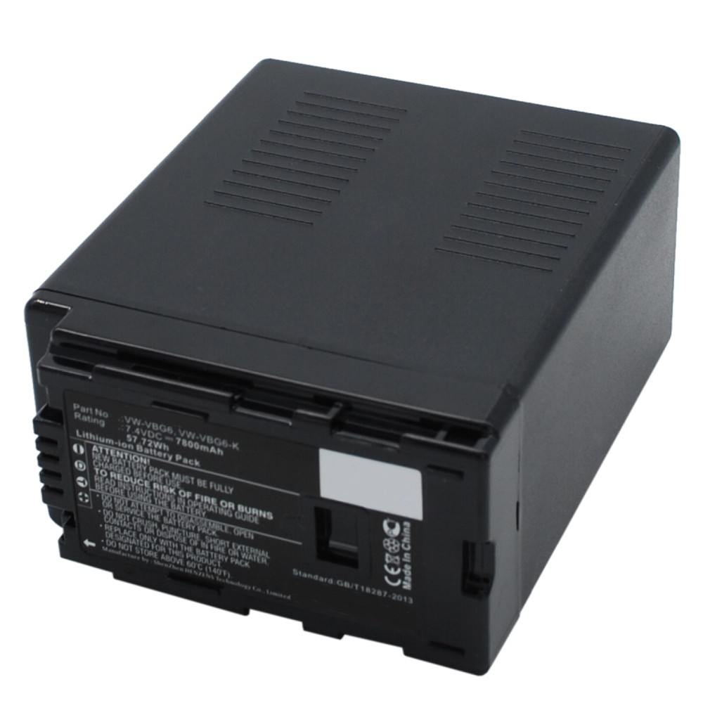 Synergy Digital Camera Battery, Compatible with Panasonic AG-AC130 Camera Battery (7.4, Li-ion, 7800mAh)
