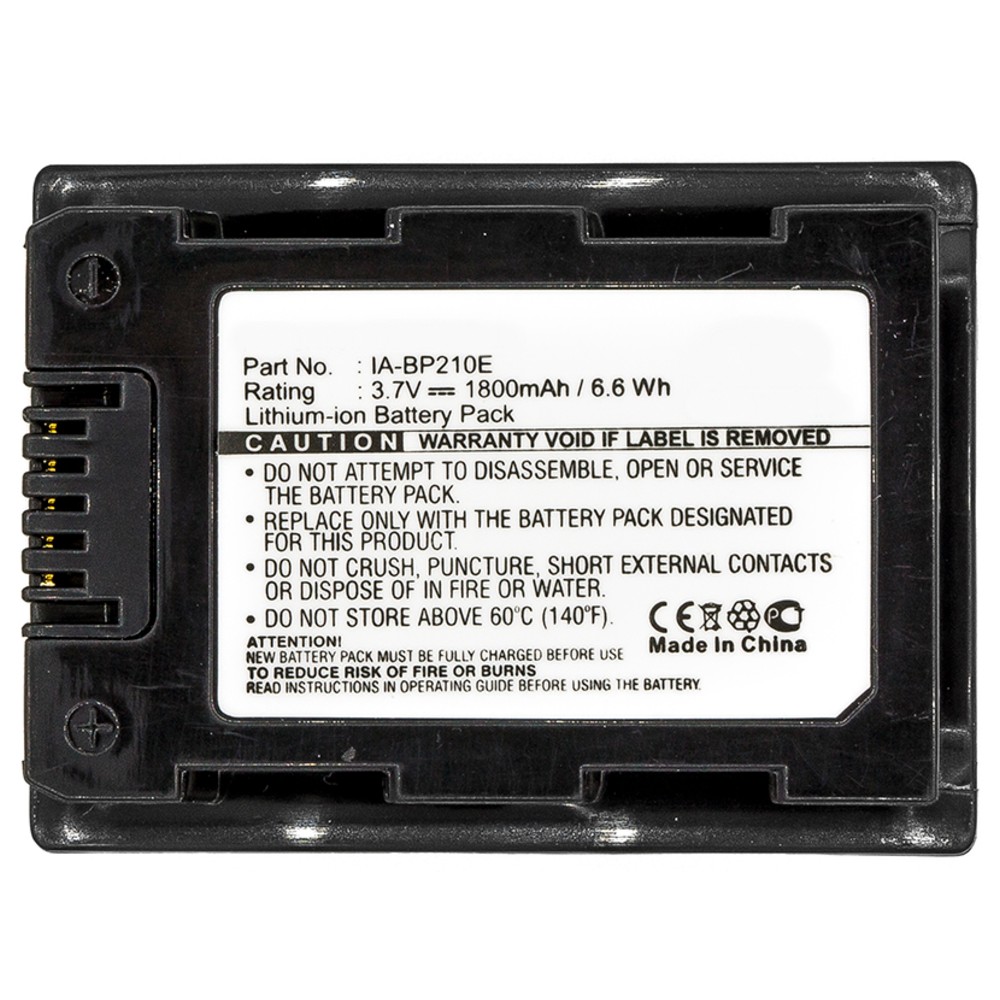Synergy Digital Camera Battery, Compatible with Samsung F40, F43, F44, H200, H203, H204, H205, H300, H304, H400, H405, HMX-H200, HMX-H200BP, HMX-H203, HMX-H203BN, HMX-H204, HMX-H204BN, HMX-H205, HMX-H205BN, HMX-S10, HMX-S10BN, HMX-S10BP, HMX-S15, HMX-S15BN, HMX-S15BP, HMX-S16, S10, S15, S16, SMX-F40, SMX-F40BN, SMX-F40LN, SMX-F40RN, SMX-F40SN, SMX-F43, SMX-F43BN, SMX-F44, SMX-F44BN, SMX-F44BP, SMX-F44LN, SMX-F44RN, SMX-F44SN Camera Battery (3.7, Li-ion, 1800mAh)