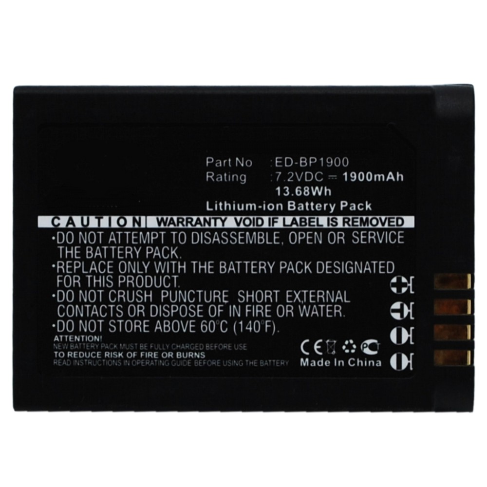 Synergy Digital Camera Battery, Compatible with Samsung EV-NX1ZZZBMBUS, EV-NX1ZZZBQBUS, EV-NX1ZZZBZBUS, NX1 Camera Battery (7.2, Li-ion, 1900mAh)