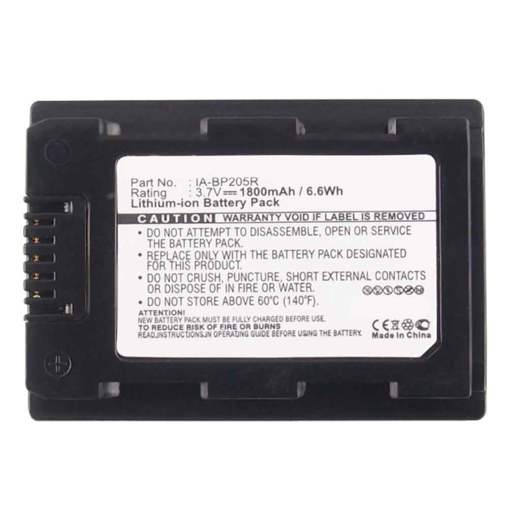 Synergy Digital Camera Battery, Compatible with Samsung HMX-F50BN, HMX-H300, HMX-H300BN, HMX-H300BP, HMX-H304, HMX-H305, SMX-F50, SMX-F50BP, SMX-F54 Camera Battery (3.7, Li-ion, 1800mAh)