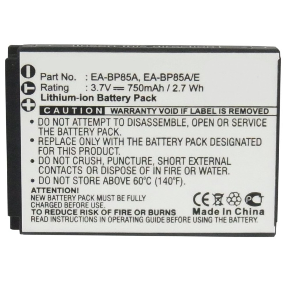 Synergy Digital Camera Battery, Compatible with Samsung EC-SH100ZBPBUS, EC-SH100ZBPRUS, EC-SH100ZBPSUS, EC-WB210ZBPRUS, PL210, SH100, ST200, ST200F, WB210 Camera Battery (3.7, Li-ion, 750mAh)