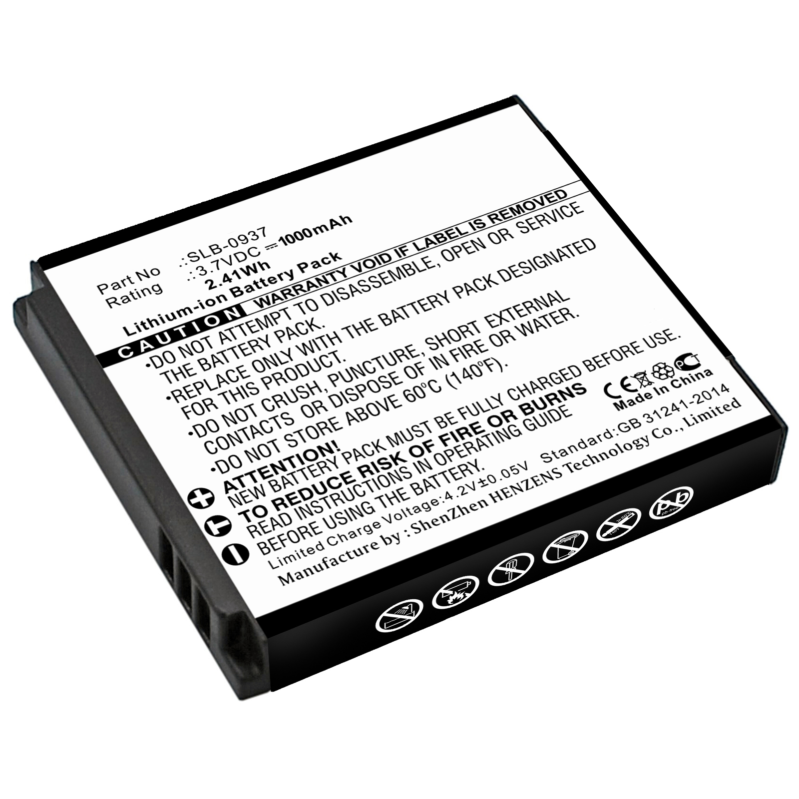 Synergy Digital Camera Battery, Compatible with Samsung CL5, i8, L730, L830, NV33, NV4, PL10 Camera Battery (3.7, Li-ion, 1000mAh)
