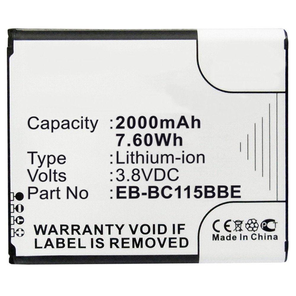 Synergy Digital Camera Battery, Compatible with Samsung Galaxy K zoom, Galaxy K zoom 3G, Galaxy S5 Zoom, SM-C111, SM-C115, SM-C1150ZWAPHN, SM-C1158, SM-C115L Camera Battery (3.8, Li-ion, 2000mAh)