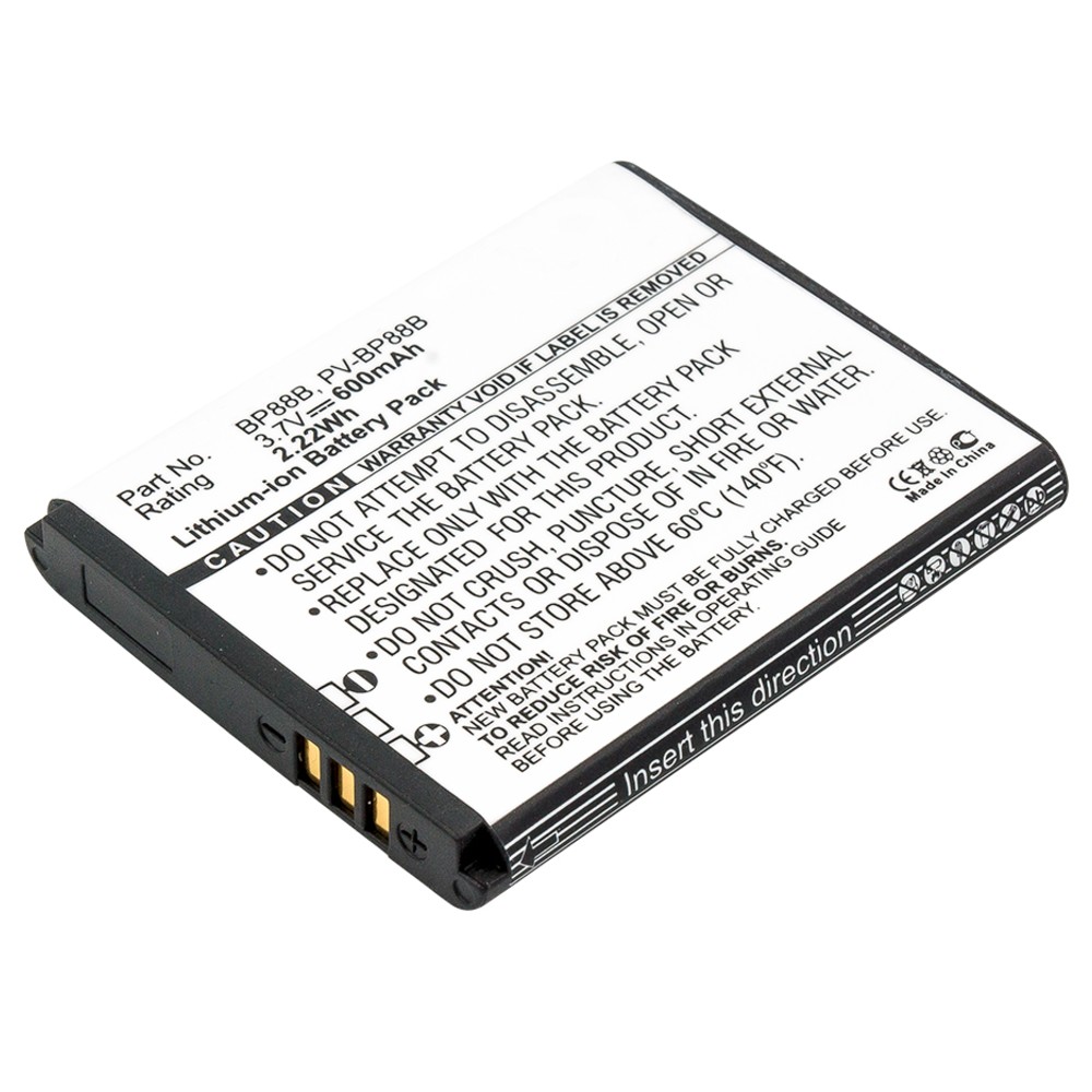 Synergy Digital Camera Battery, Compatible with Samsung EC-MV900FBPWUS, MV900, MV900F Camera Battery (3.7, Li-ion, 600mAh)