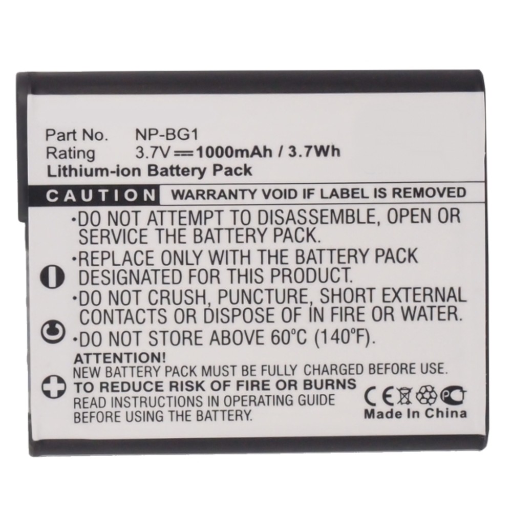 Synergy Digital Camera Battery, Compatible with Sony Cyber-ShotDSC-W100B Camera Battery (3.7, Li-ion, 1000mAh)