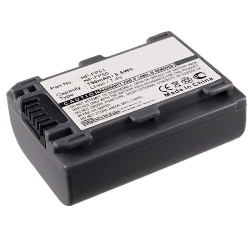 Synergy Digital Camera Battery, Compatible with Sony DCR-30 Camera Battery (7.4, Li-ion, 750mAh)