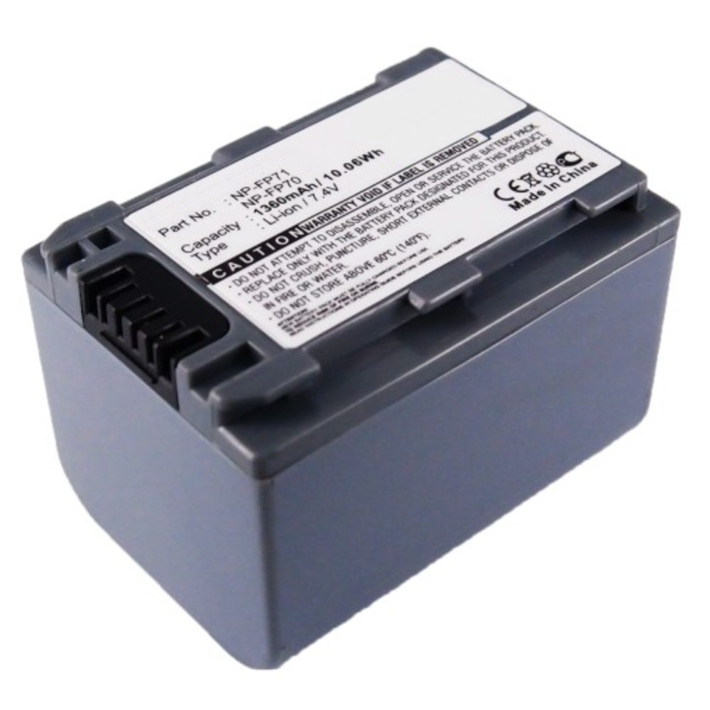 Synergy Digital Camera Battery, Compatible with Sony DCR-DVD105 Camera Battery (7.4, Li-ion, 1360mAh)