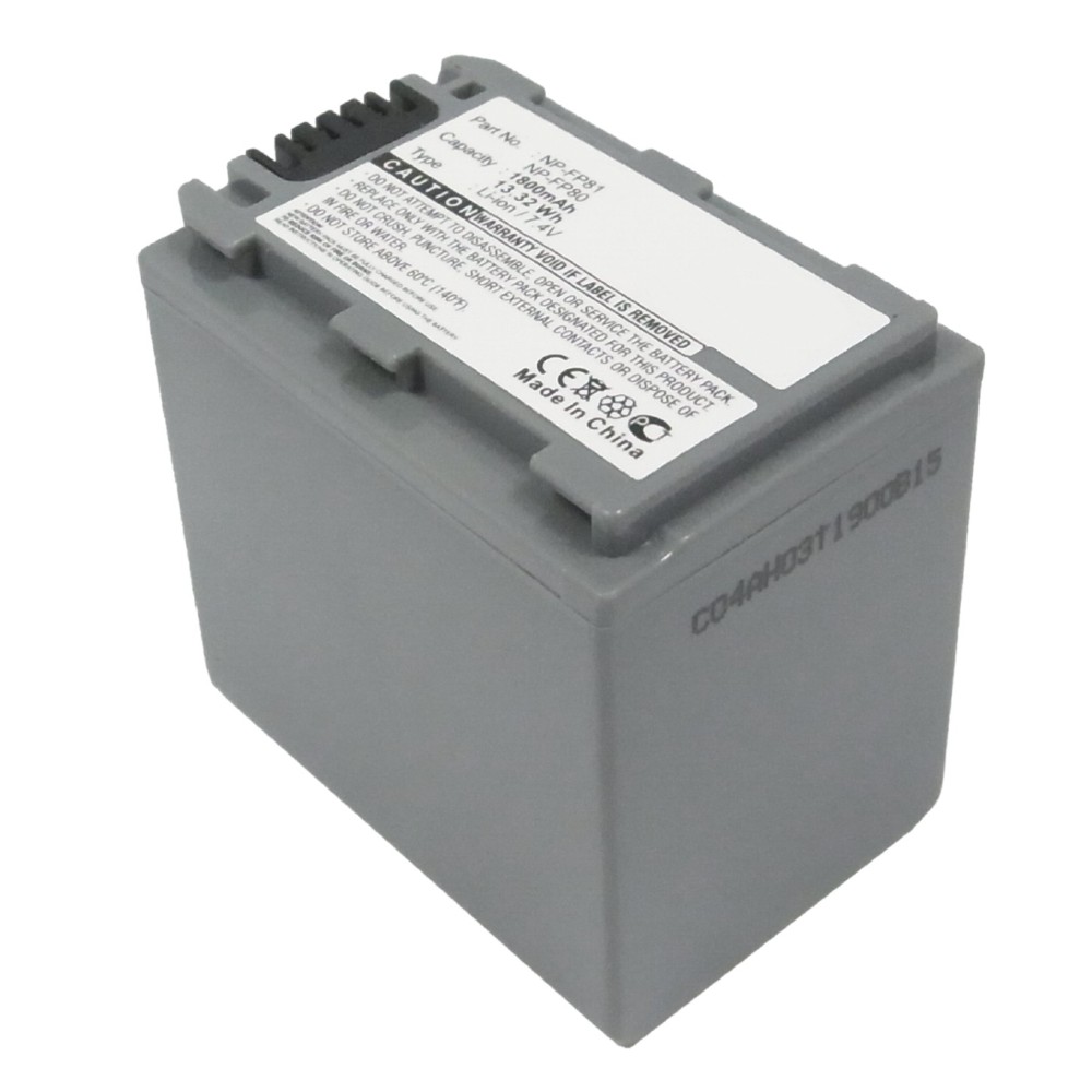 Synergy Digital Camera Battery, Compatible with Sony DCR-30 Camera Battery (7.4, Li-ion, 1800mAh)