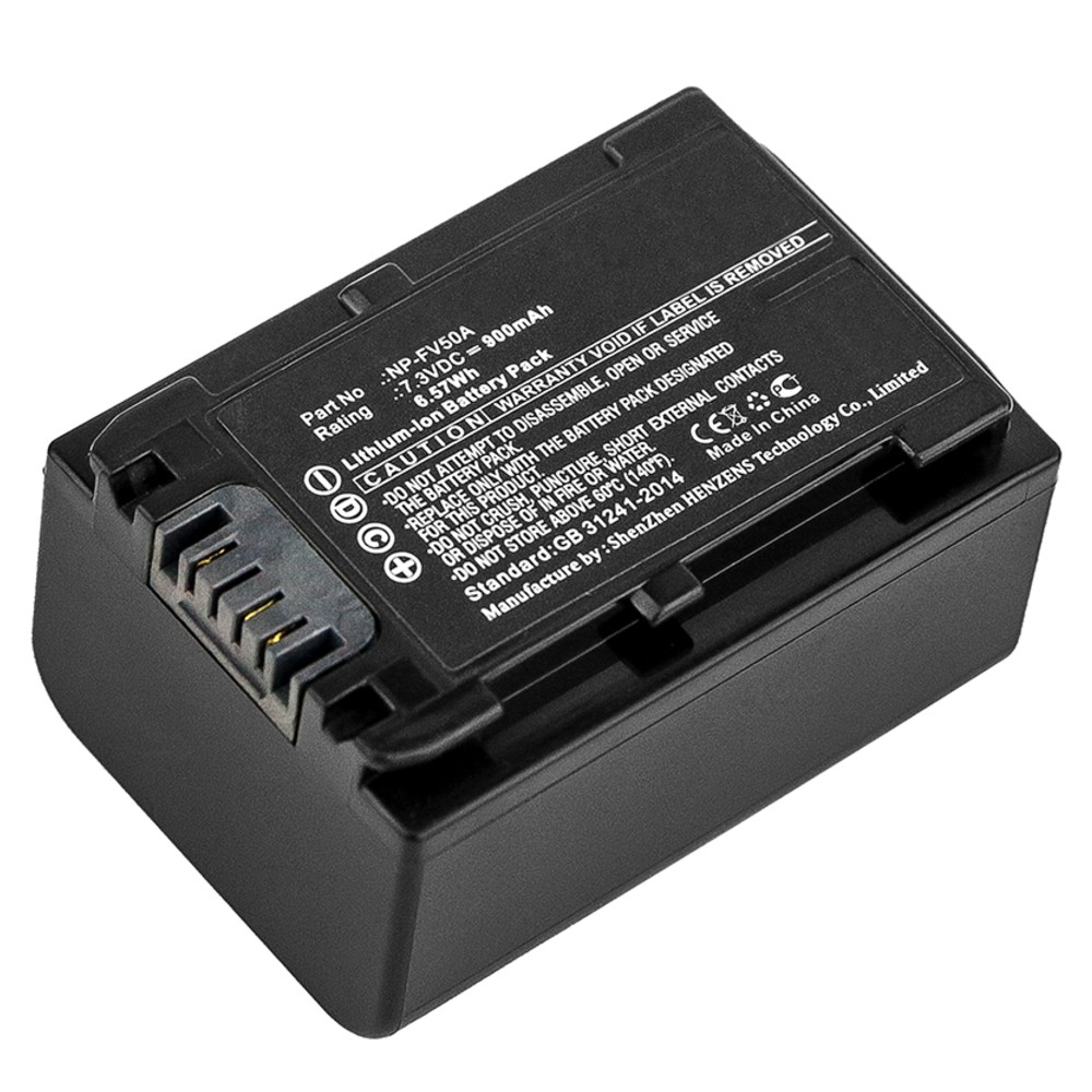 Synergy Digital Camera Battery, Compatible with Sony FDR-AX33, FDR-AX40, FDR-AX45, FDR-AX53, FDR-AX60, FDR-AX700, FDR-AXP33, HDR-CX450, HDR-CX625, HDR-CX680, HDR-PJ620, HDR-PJ675, NEX-VG30 Camera Battery (7.3, Li-ion, 900mAh)