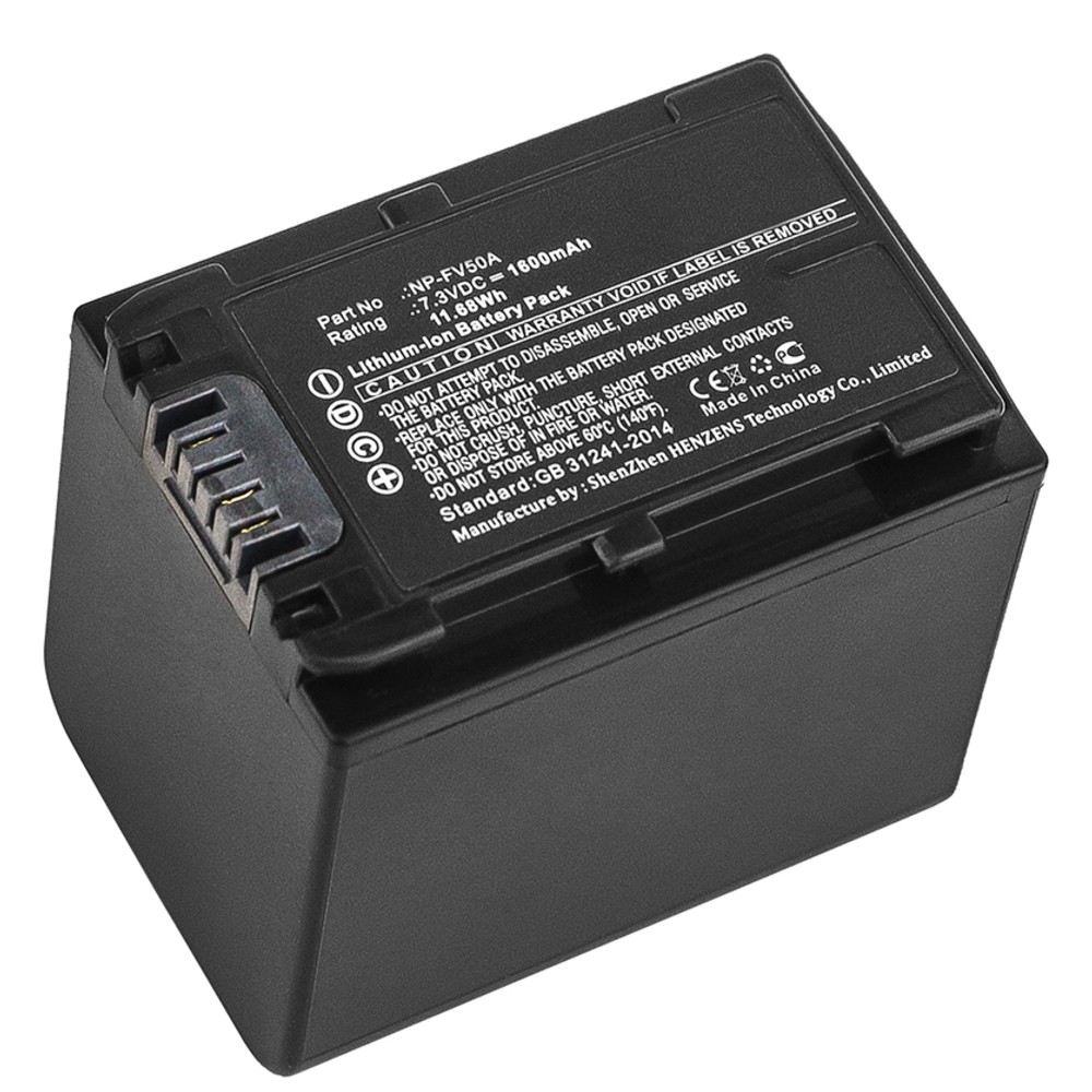 Synergy Digital Camera Battery, Compatible with Sony FDR-AX33, FDR-AX40, FDR-AX45, FDR-AX53, FDR-AX60, FDR-AX700, FDR-AXP33, HDR-CX450, HDR-CX625, HDR-CX680, HDR-PJ620, HDR-PJ675, NEX-VG30 Camera Battery (7.3, Li-ion, 1600mAh)