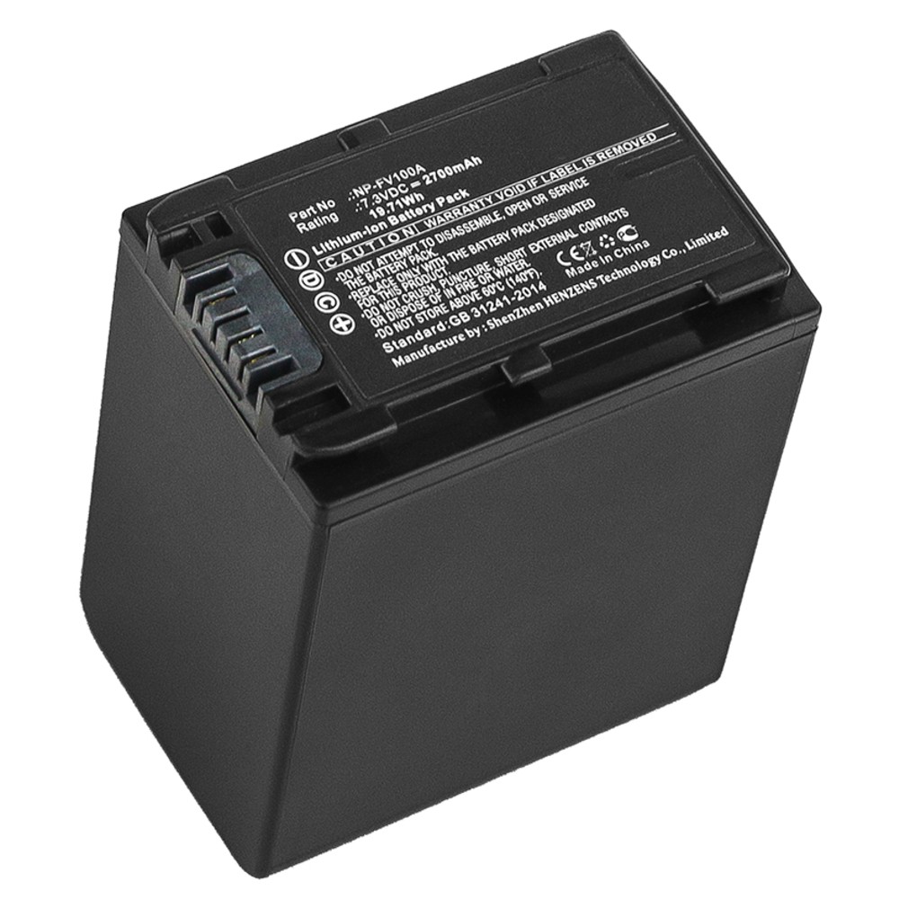 Synergy Digital Camera Battery, Compatible with Sony FDR-AX33, FDR-AX40, FDR-AX45, FDR-AX53, FDR-AX60, FDR-AX700, FDR-AXP33, HDR-CX450, HDR-CX625, HDR-CX680, HDR-PJ620, HDR-PJ675, NEX-VG30 Camera Battery (7.3, Li-ion, 2700mAh)