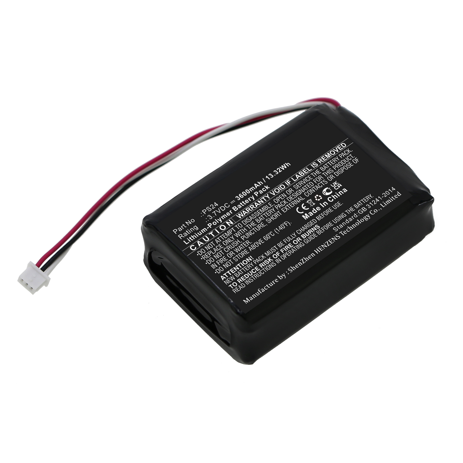 Synergy Digital Thermal Camera Battery, Compatible with Flir PS24 Thermal Camera Battery (Li-Pol, 3.7V, 3600mAh)