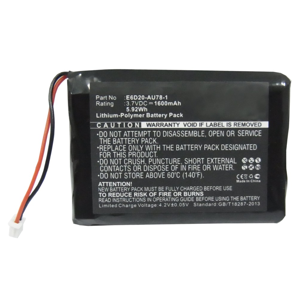 Synergy Digital Camera Battery, Compatible with Panasonic Arbitator Body Worn Mics Camera Battery (3.7, Li-Pol, 1600mAh)