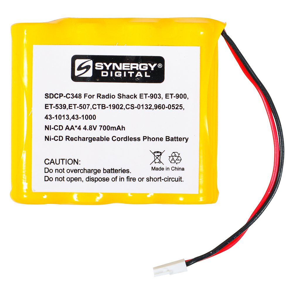 SDCP-C348 - Ultra Hi-Capacity Battery (Ni-CD, 4.8V, 700mAh) - Replacement Battery for GP GP70AAK4BMX Cordless Phone Battery
