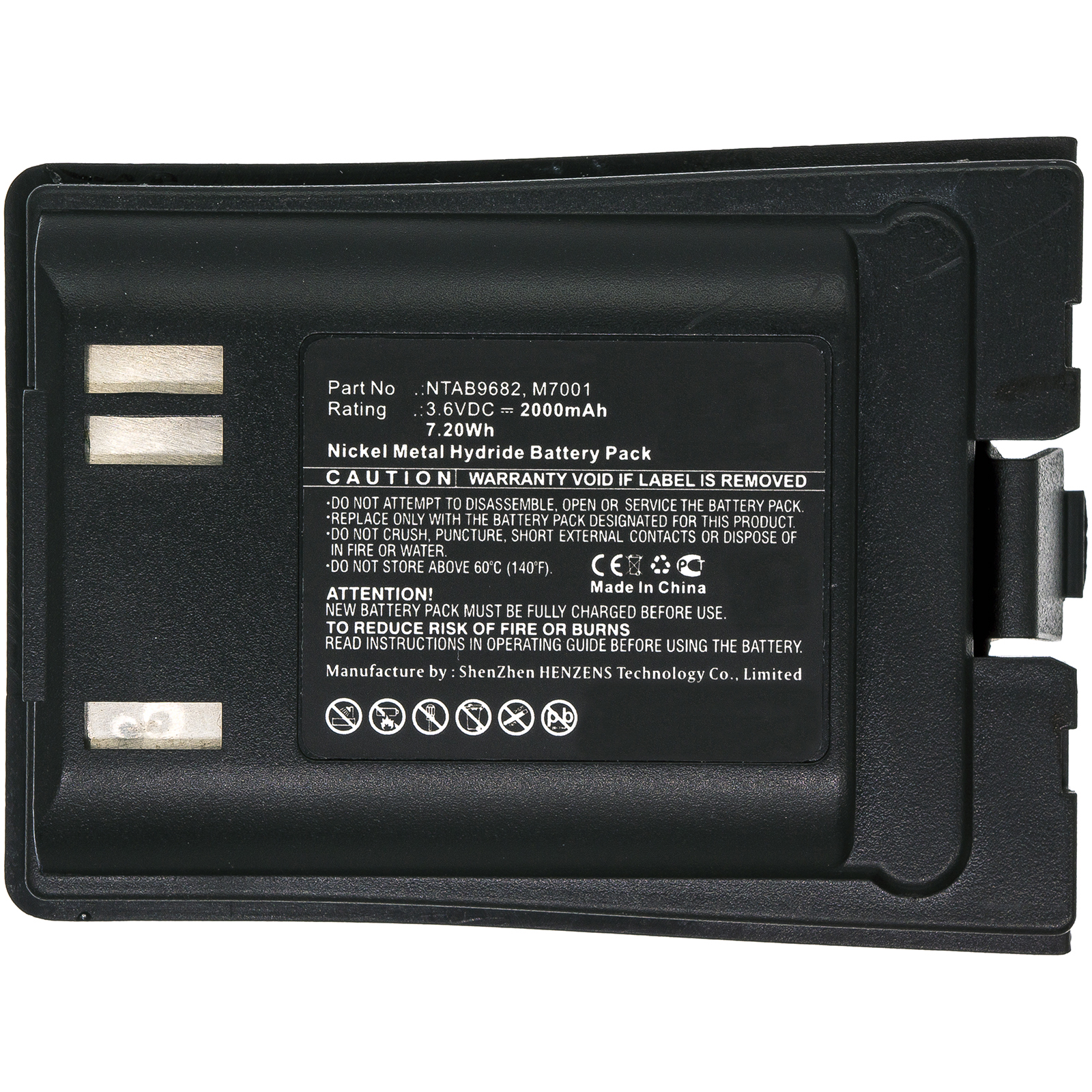 Synergy Digital Cordless Phone Battery, Compatible with A0845917 Cordless Phone Battery (3.6V, Ni-MH, 2000mAh)
