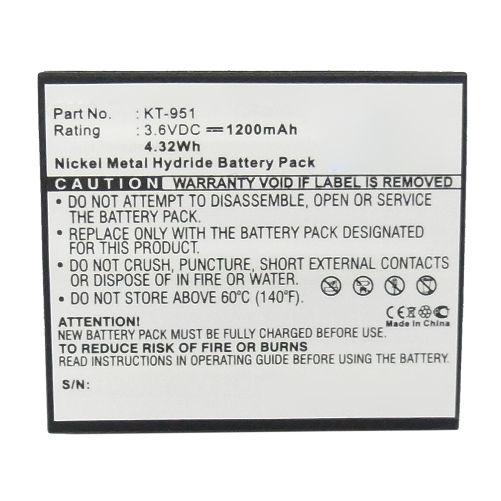 Synergy Digital Cordless Phone Battery, Compatible with Hagenuk KT951 Cordless Phone Battery (Ni-MH, 3.6V, 1200mAh)