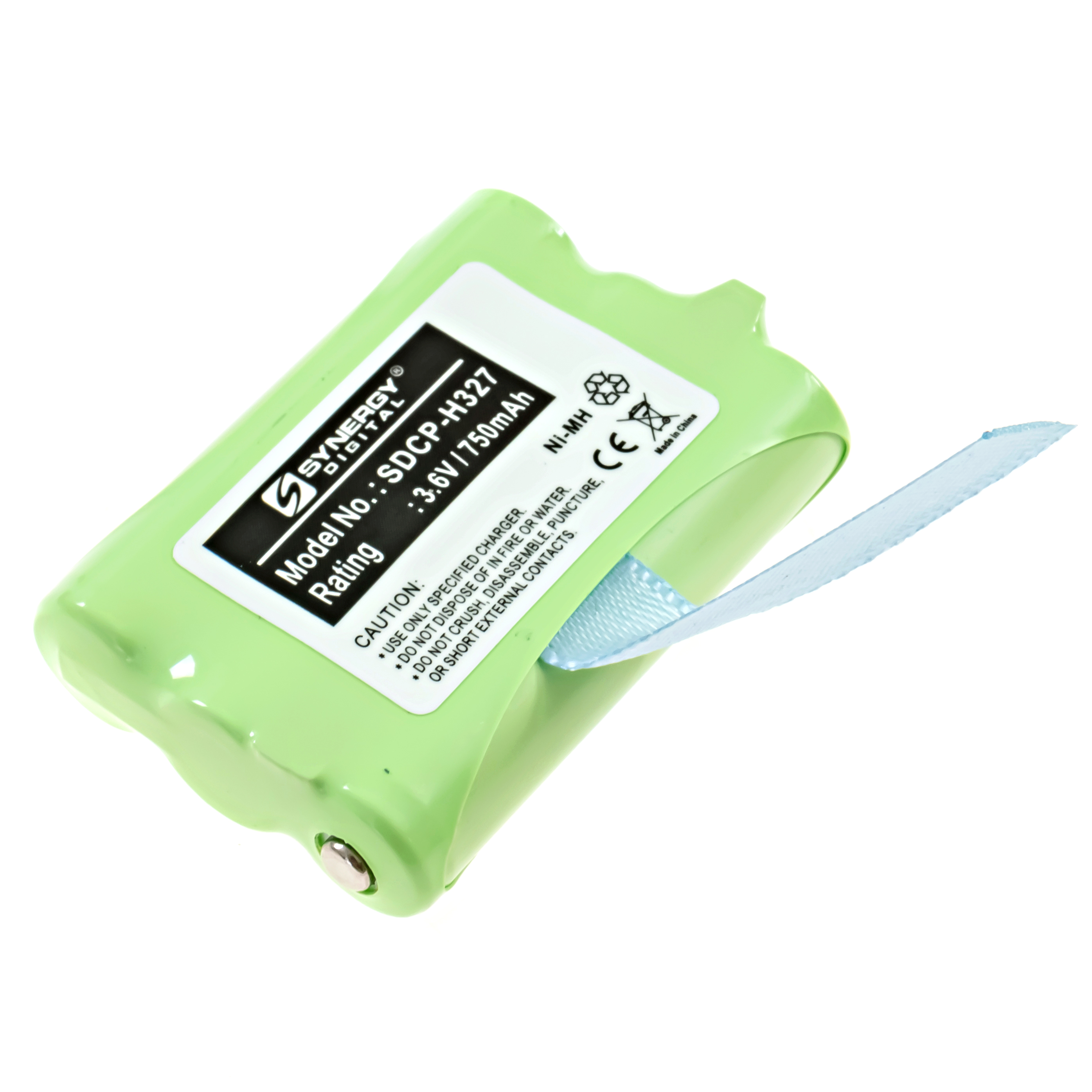 SDCP-H327 - Ni-MH, 3.6 Volt, 750 mAh, Ultra Hi-Capacity Battery - Replacement Battery for Uniden BT-0001, AT&T 2419, 2420, Vtech 80-5542-00, with Pull Tag, Cordless Phone Batteries