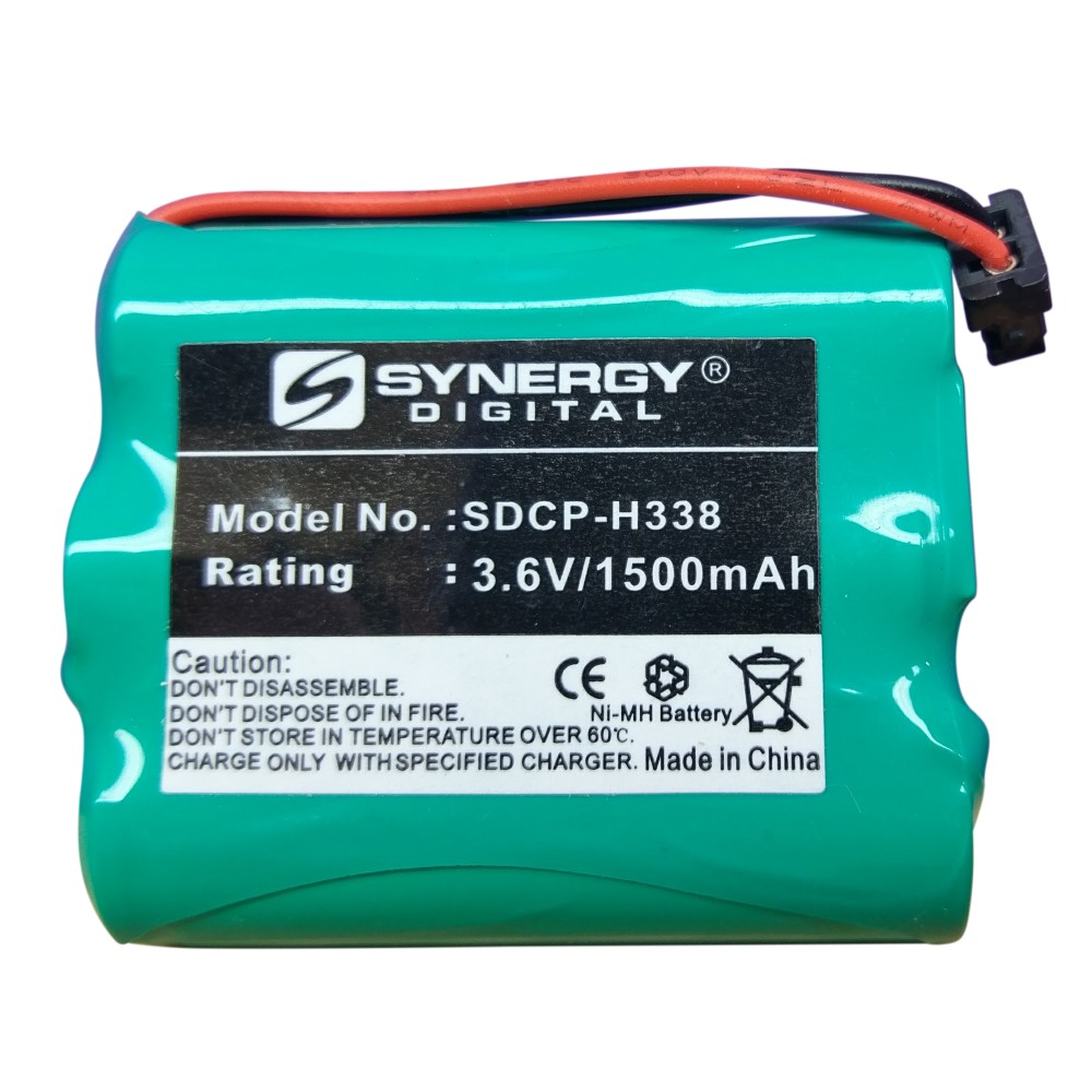 SDCP-H338 - Ni-MH, 3.6 Volt, 1500 mAh, Ultra Hi-Capacity Battery - Replacement Battery for Panasonic HHR-P505 Cordless Phone Battery