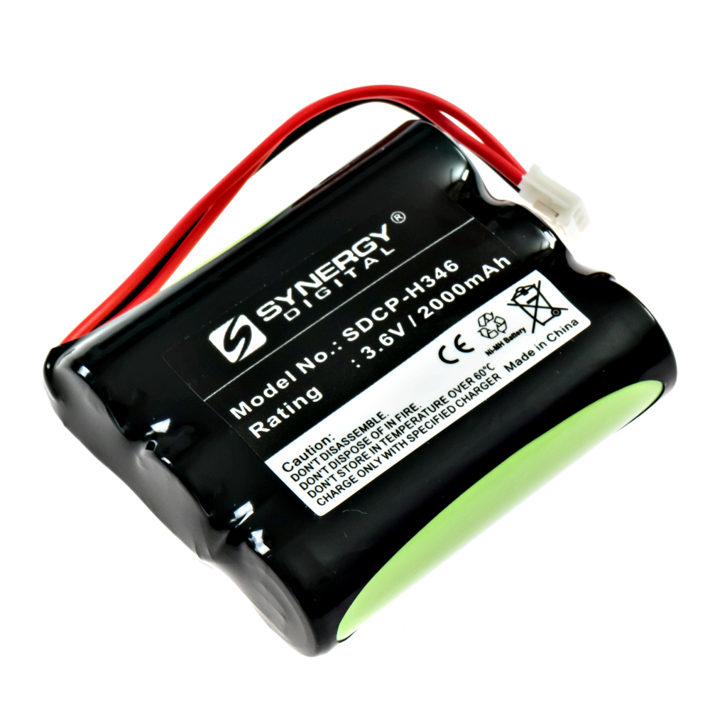 SDCP-H346 - Ni-MH, 3.6 Volt, 2000 mAh, Ultra Hi-Capacity Battery - Replacement Battery for G.E./RCA 5-2699 Cordless Phone Battery