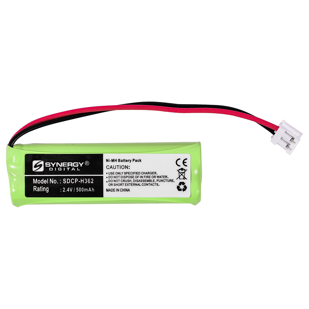 SDCP-H362 - (Ni-MH, 2.4V, 500mAh) Ultra Hi-Capacity Battery - Replacement for vTech 89-1337-00-00, BT18443, BT28443 Cordless Phone Battery