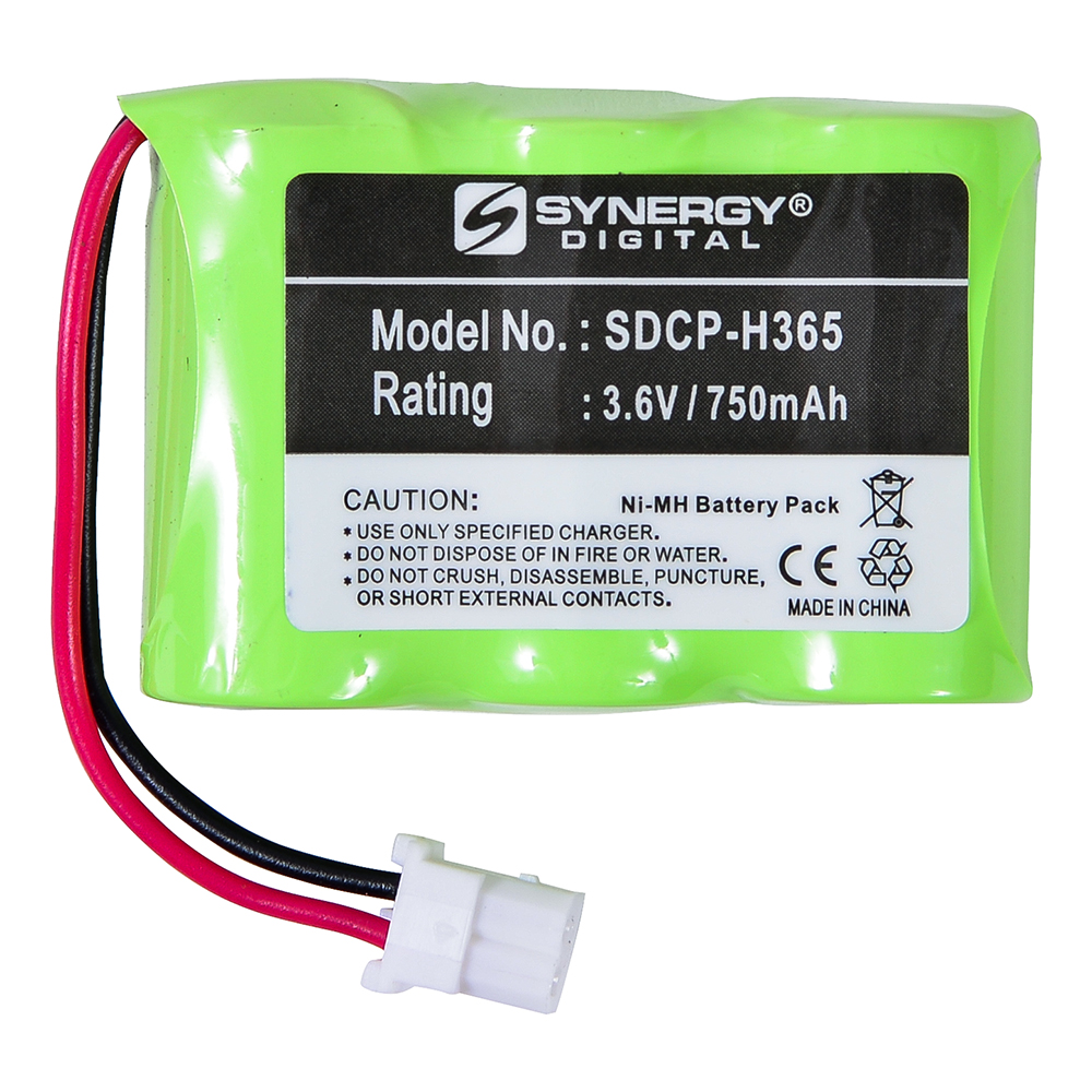 SDCP-H365 - Ni-MH, 3.6 Volt, 750 mAh, Ultra Hi-Capacity Battery - Replacement for At&t BT17333, BT27333 Cordless Phone Battery