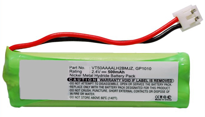 Synergy Digital Cordless Phone Battery, Compatible with Swissvoice VT50AAAALH2BMJZ Cordless Phone Battery (Ni-MH, 2.4V, 500mAh)