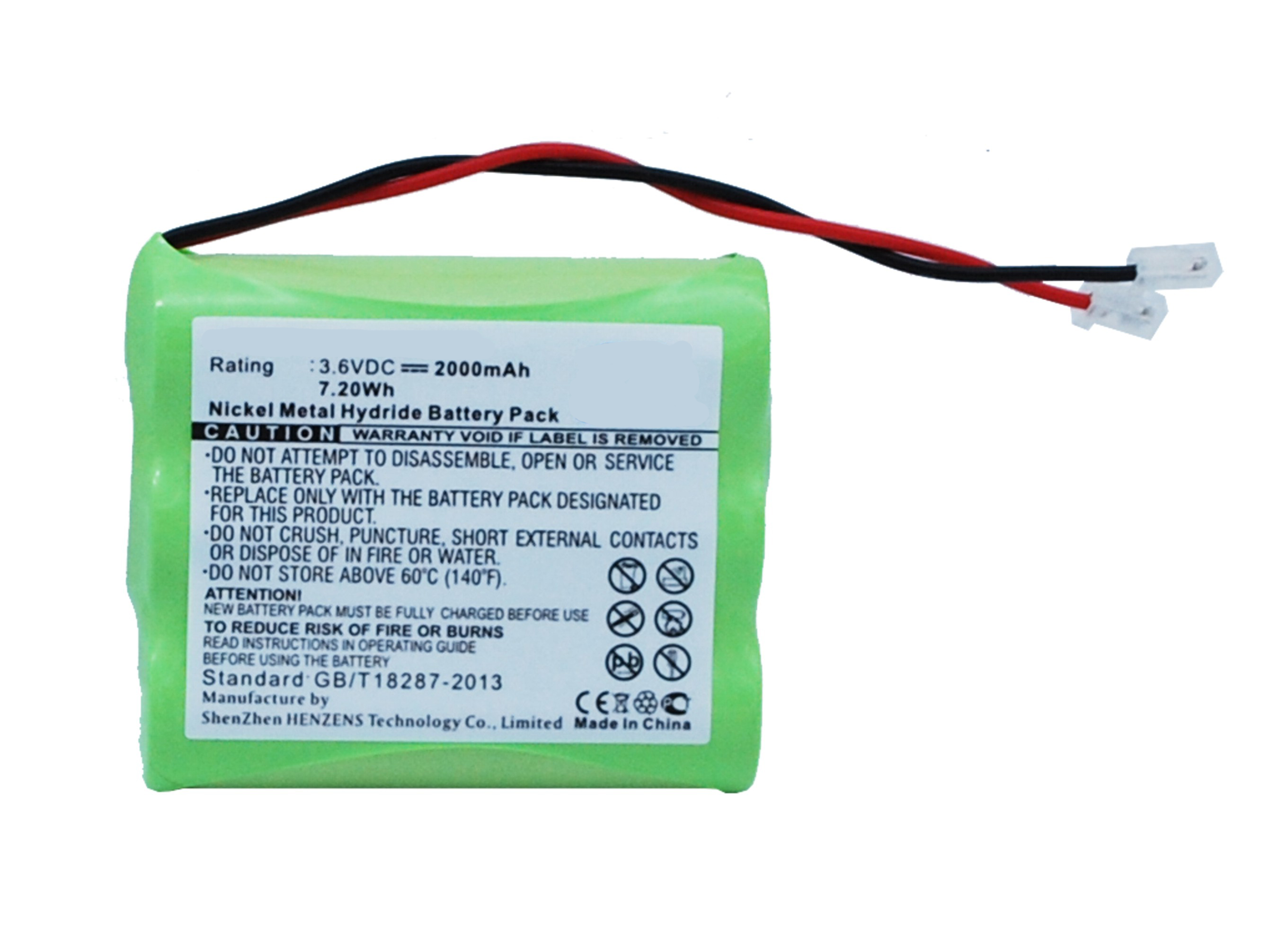 Synergy Digital Cordless Phones Battery, Compatiable with Universel Cordless Phones Battery (3.6V, Ni-MH, 2000mAh)