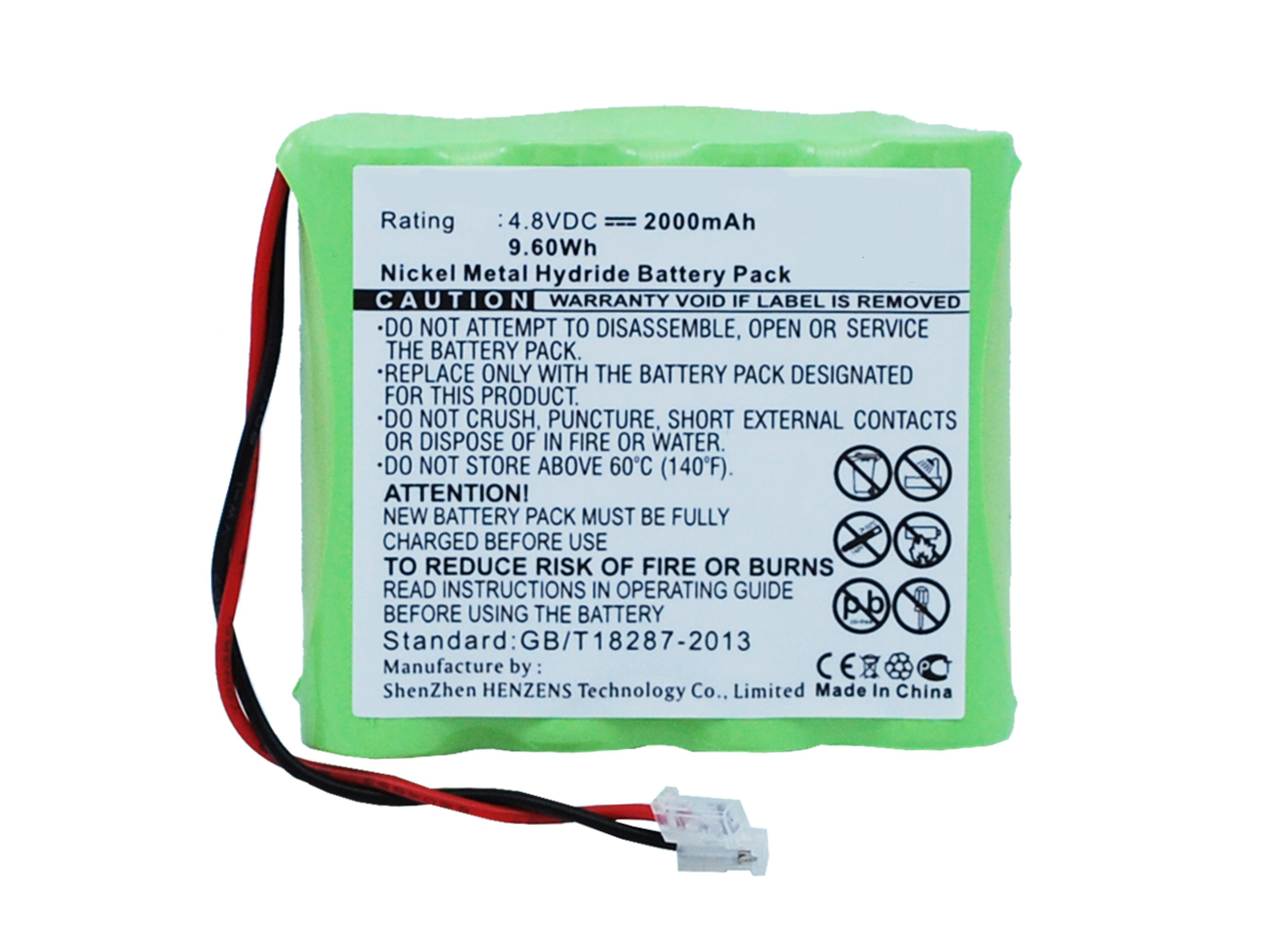 Synergy Digital Cordless Phones Battery, Compatiable with Universel Cordless Phones Battery (4.8V, Ni-MH, 2000mAh)