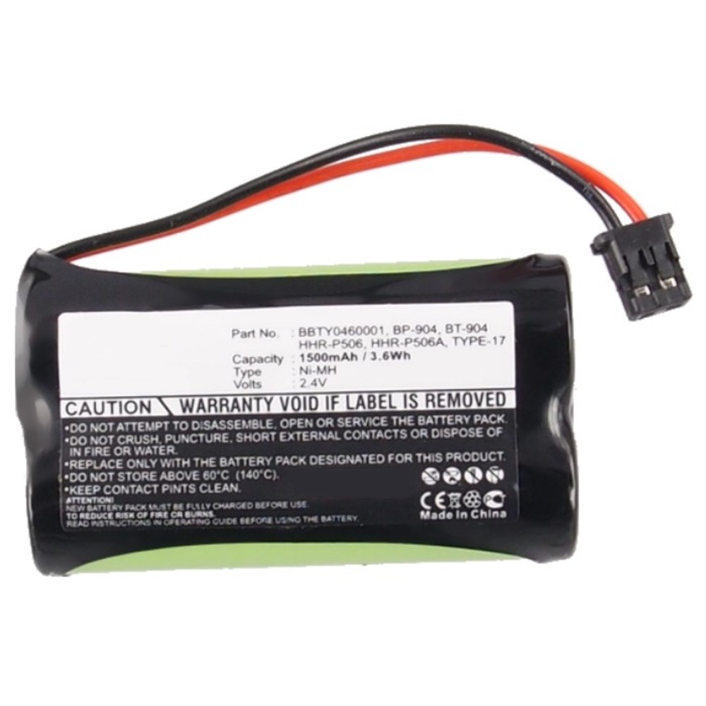 Synergy Digital Cordless Phone Battery, Compatible with AT&T 17, 50 Cordless Phone Battery (2.4, Ni-MH, 1500mAh)