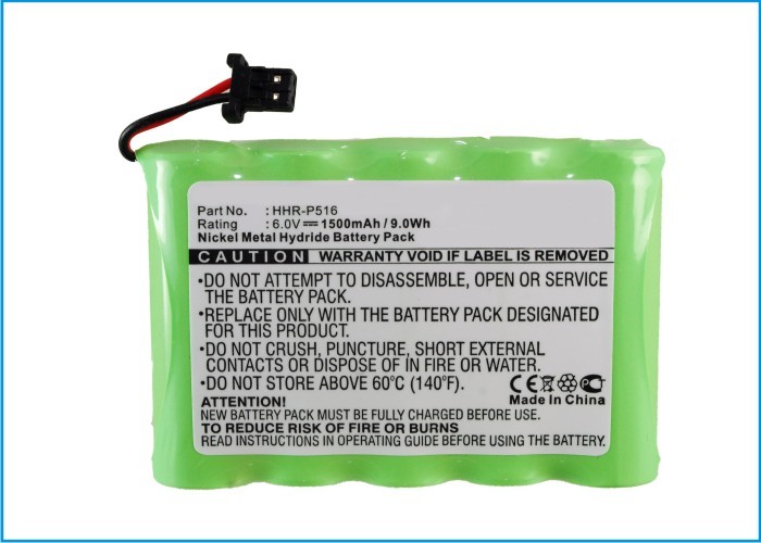 Synergy Digital Cordless Phone Battery, Compatible with Panasonic KX-TG4500, KXTG4500B Cordless Phone Battery (6, Ni-MH, 1500mAh)