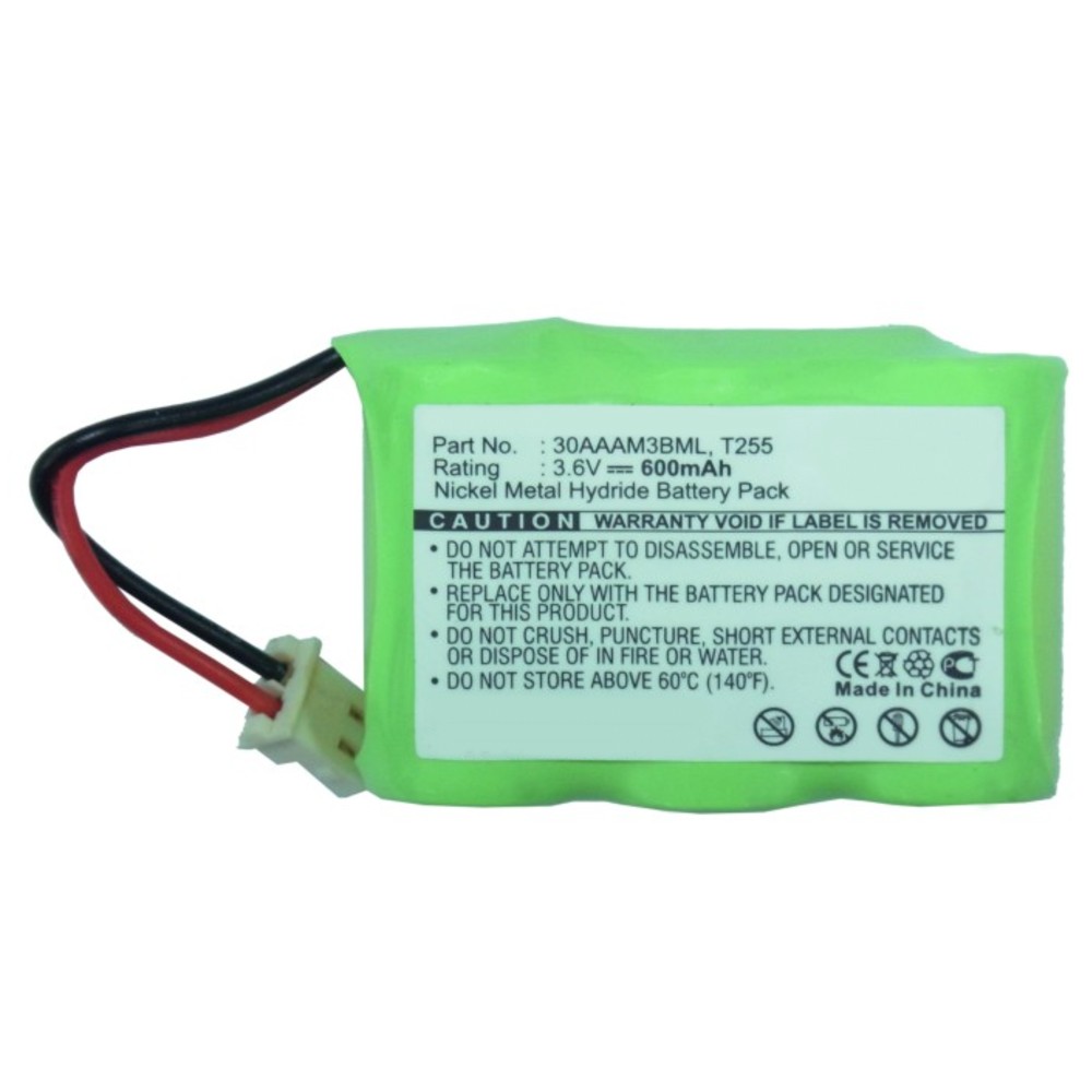 Synergy Digital Cordless Phone Battery, Compatible with GP 30AAAM3BML, T255 Cordless Phone Battery (Ni-MH, 3.6V, 600mAh)