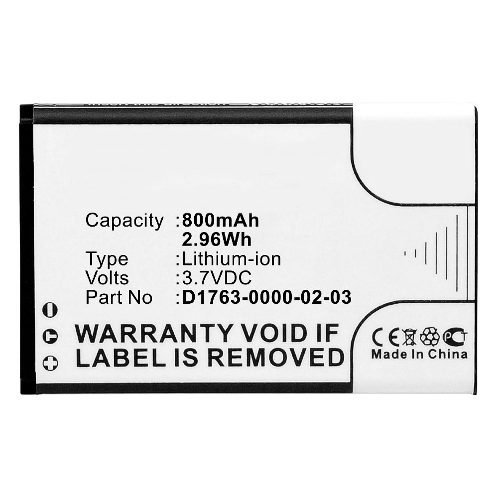 Synergy Digital Cordless Phone Battery, Compatible with Aastra D1763-0000-02-03 Cordless Phone Battery (Li-ion, 3.7V, 800mAh)