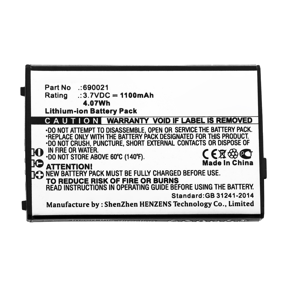 Synergy Digital Cordless Phone Battery, Compatible with 690021 Cordless Phone Battery (3.7V, Li-ion, 1100mAh)