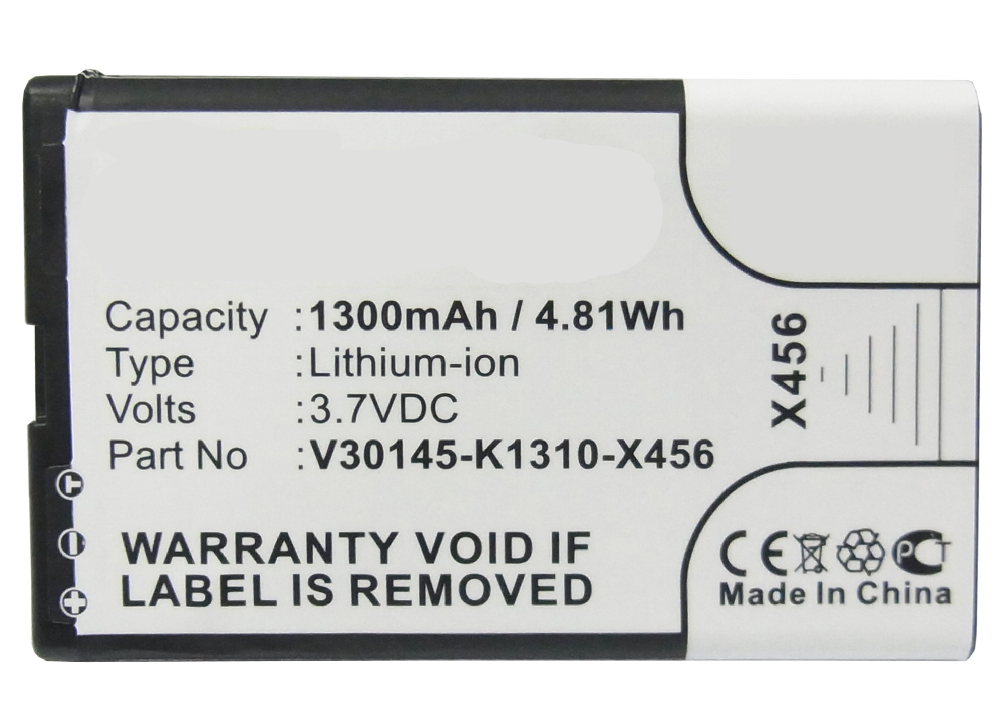 Synergy Digital Cordless Phone Battery, Compatible with Siemens V30145-K1310-X456 Cordless Phone Battery (Li-ion, 3.7V, 1300mAh)