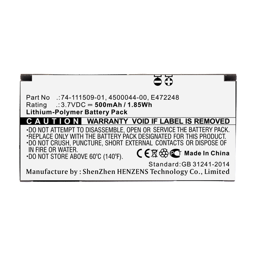 Synergy Digital Cordless Phone Battery, Compatible with Cisco 4500044-00, 74-111509-01, E472248 Cordless Phone Battery (Li-Pol, 3.7V, 500mAh)