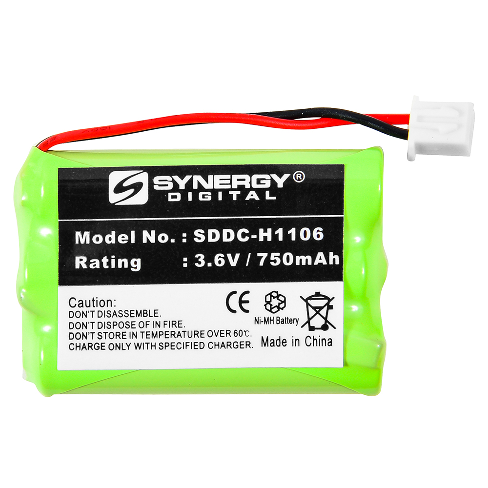 SDDC-H1106 Ultra High Capacity (Ni-MH, 3.6V, 750 mAh) Battery - Replacement for Interstate NIC0927, Teledex DCT1910, Telematrix 985591, Tri-Tronics 1038100 Batteries