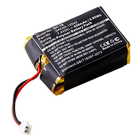 Synergy Digital Dog Collar Battery, Compatible with SportDog SAC00-12542 Dog Collar Battery (Li-Pol, 7.4V, 520mAh)