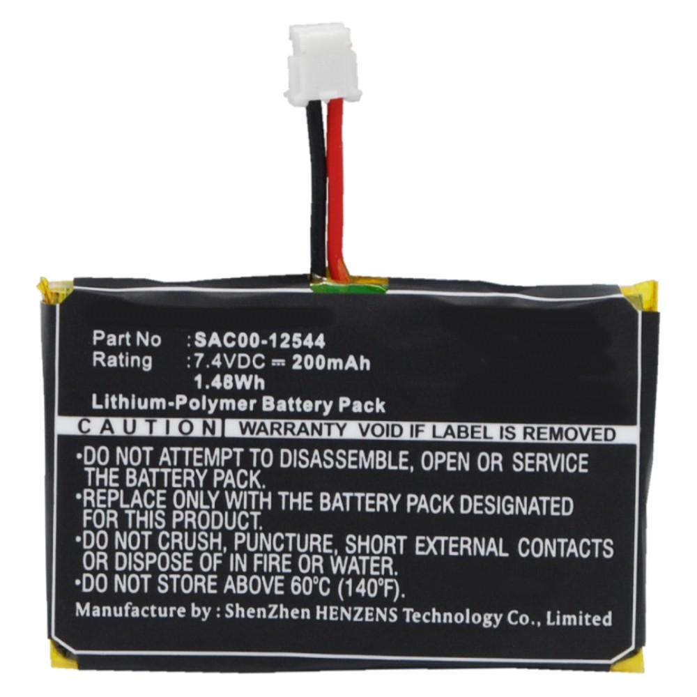 Synergy Digital Dog Collar Battery, Compatible with SportDOG HoundHunter SD-3225 SR-300 rec, ProHunter SD-2525 SR-300 recei, SD-1225 Trainer Receiver, SD-1225E Receiver, SD-1825 Trainer Receiver, SD-1825E Receiver, SD-2525 Trainer Receiver, SD-3225 Trainer Receiver, SportHunter SD-1225 SR-300 rec, SportHunter SD-1825 SR-300 rec, SportHunter SD-1875 SR-300BO r, SR-300 Receiver, WetlandHunter SD-1825 Camo SR- Dog Collar Battery (7.4, Li-Pol, 200mAh)