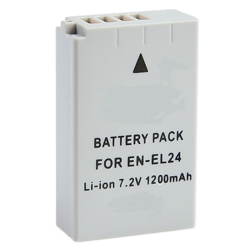 SDENEL24 Lithium-Ion Battery - Rechargeable Ultra High Capacity (7.2V 1200 mAh) - replacement for Nikon EN-EL24 Battery