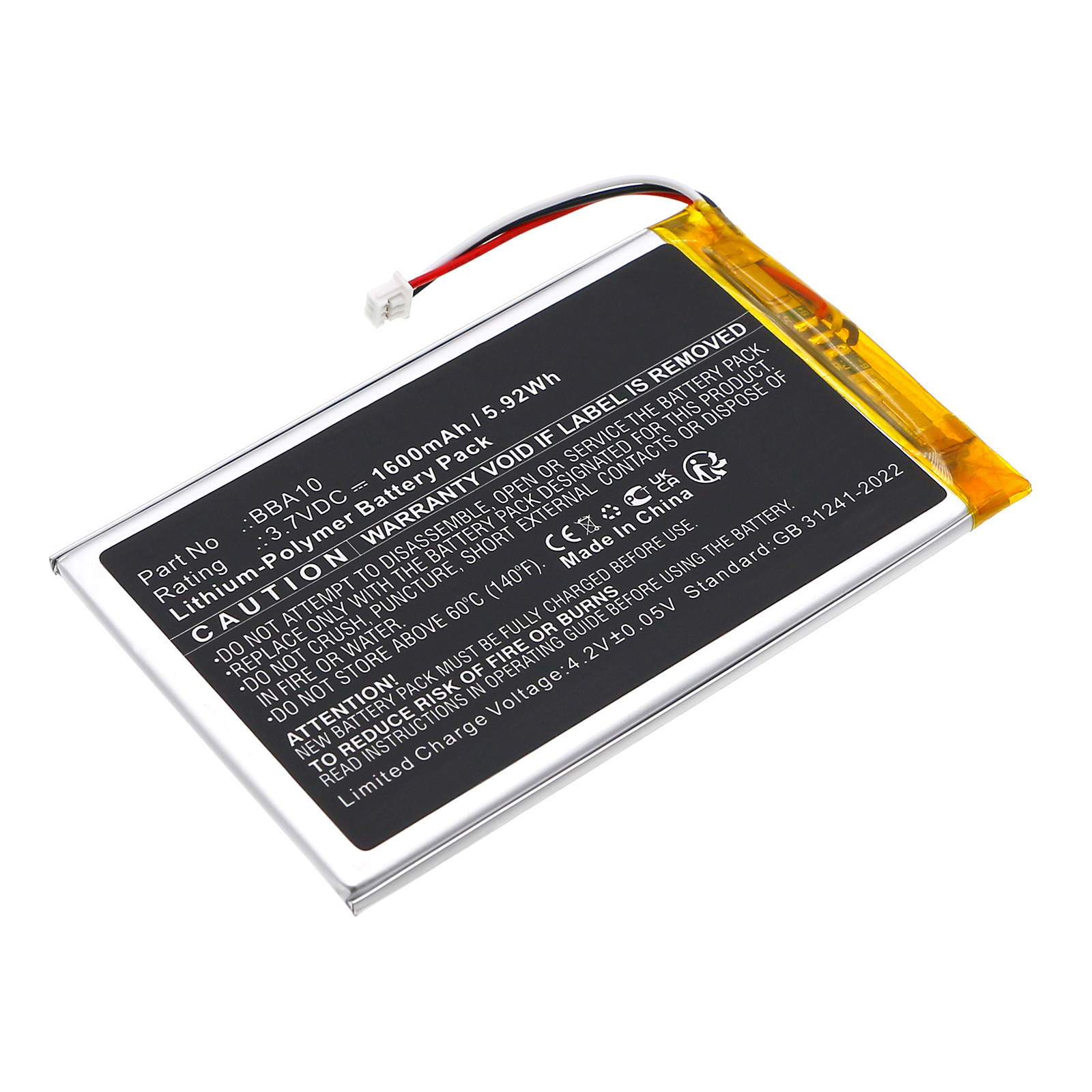 Synergy Digital E Book E Reader Battery, Compatible with Onyx BBA10 E Book E Reader Battery (Li-Pol, 3.7V, 1600mAh)