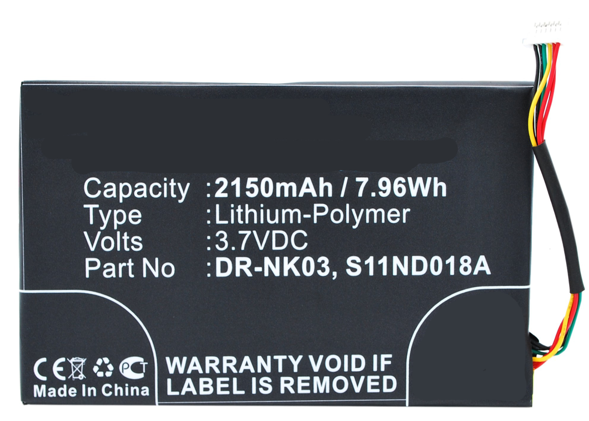 Synergy Digital E Book E Reader Battery, Compatiable with Barnes & Noble DR-NK03, MLP305787, S11ND018A E Book E Reader Battery (3.7V, Li-Pol, 2150mAh)