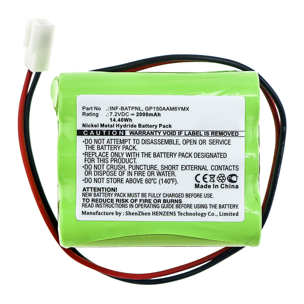 Synergy Digital Flashlight Battery, Compatible with 11AAAH6YMX Flashlight Battery (7.2V, Ni-MH, 2000mAh)