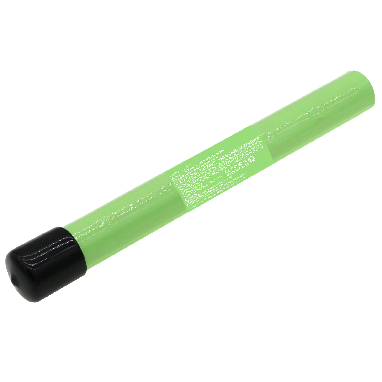 Synergy Digital Flashlight Battery, Compatible with Streamlight 77375 Flashlight Battery (Ni-MH, 6V, 3000mAh)