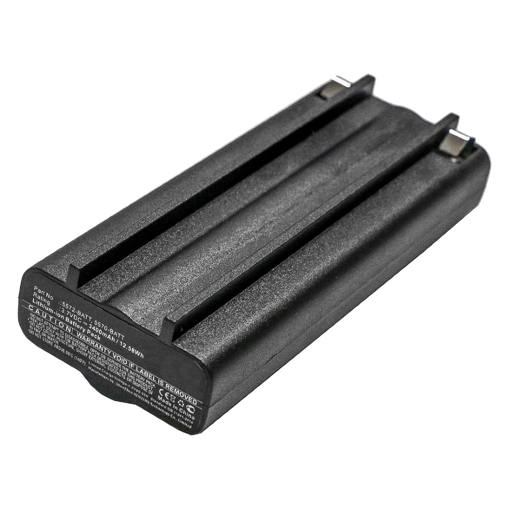 Synergy Digital Flashlight Battery, Compatible with Bayco 5570-BATT, 5572-BATT Flashlight Battery (Li-ion, 3.7V, 3400mAh)