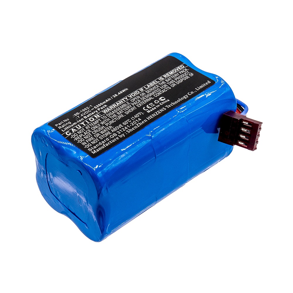 Synergy Digital Flashlight Battery, Compatible with Koehler 9B-1962-1 Flashlight Battery (Li-ion, 7.4V, 5200mAh)