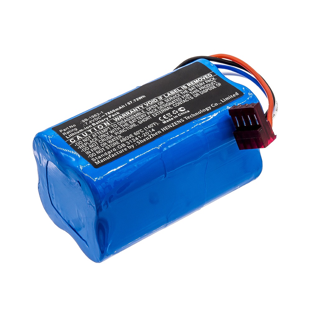 Synergy Digital Flashlight Battery, Compatible with Koehler 9B-1962-1 Flashlight Battery (Li-ion, 7.4V, 7800mAh)